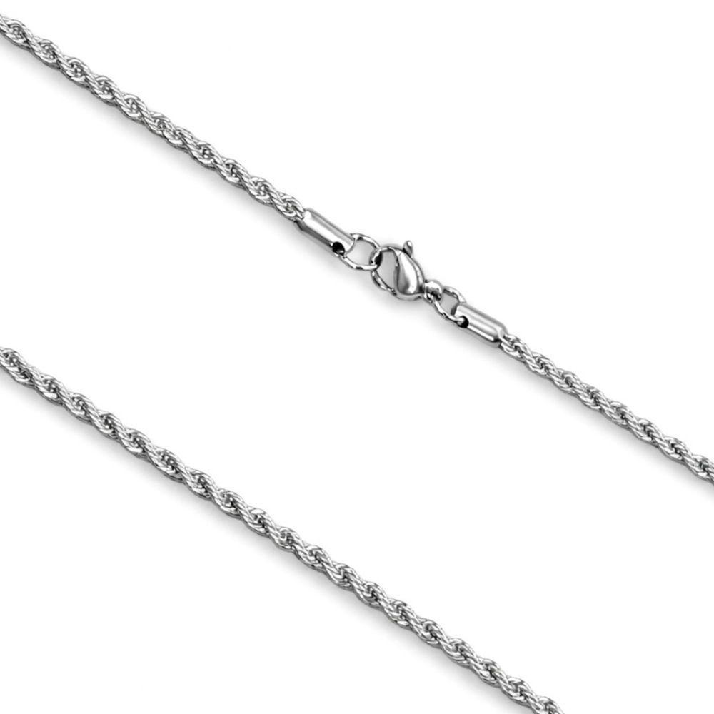 Corrente Cordão Baiano Aço Inoxidável - 0000000078... - RC JOIAS BY RUDI