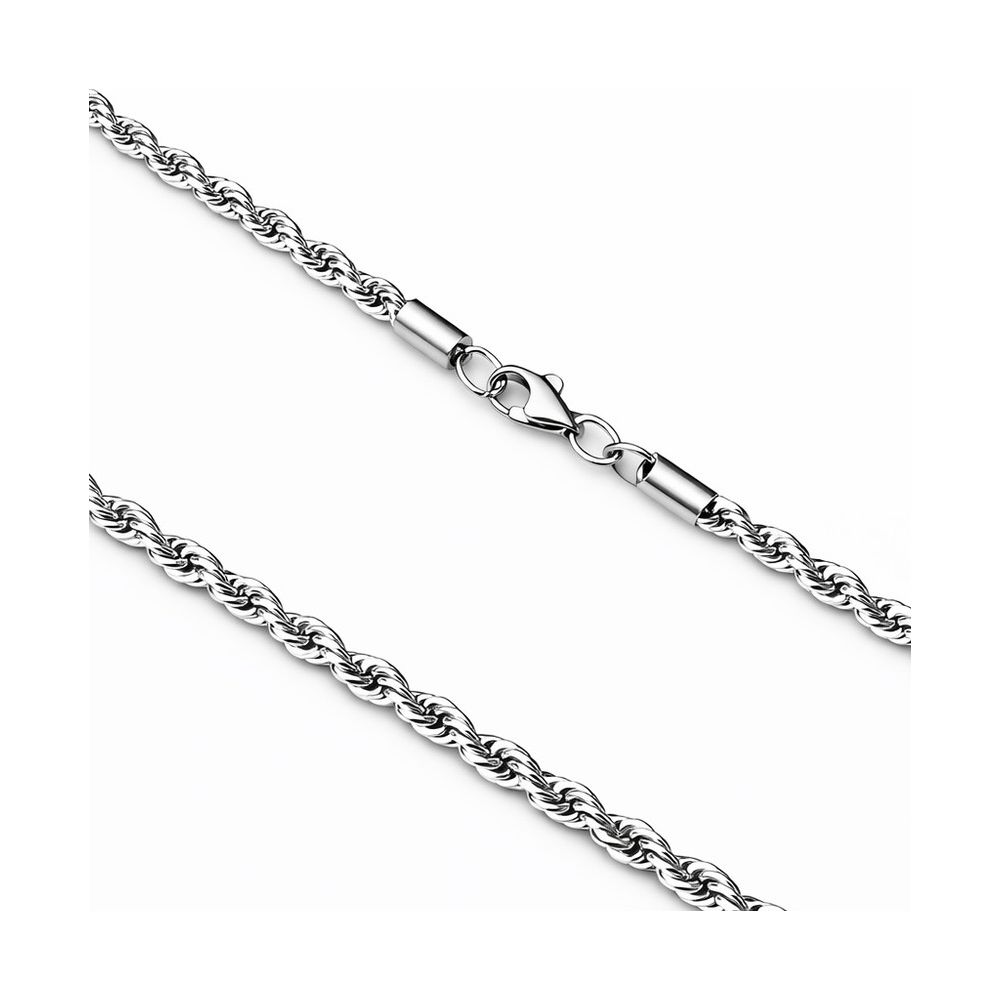 Corrente Cordão Baiano Fecho Lagosta Aço Inoxidáve... - RC JOIAS BY RUDI