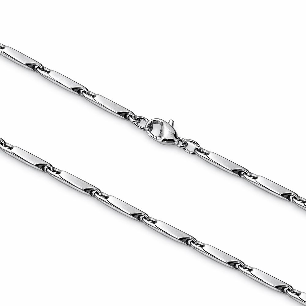 Corrente Espelhada Fecho Lagosta Aço Inoxidável -... - RC JOIAS BY RUDI