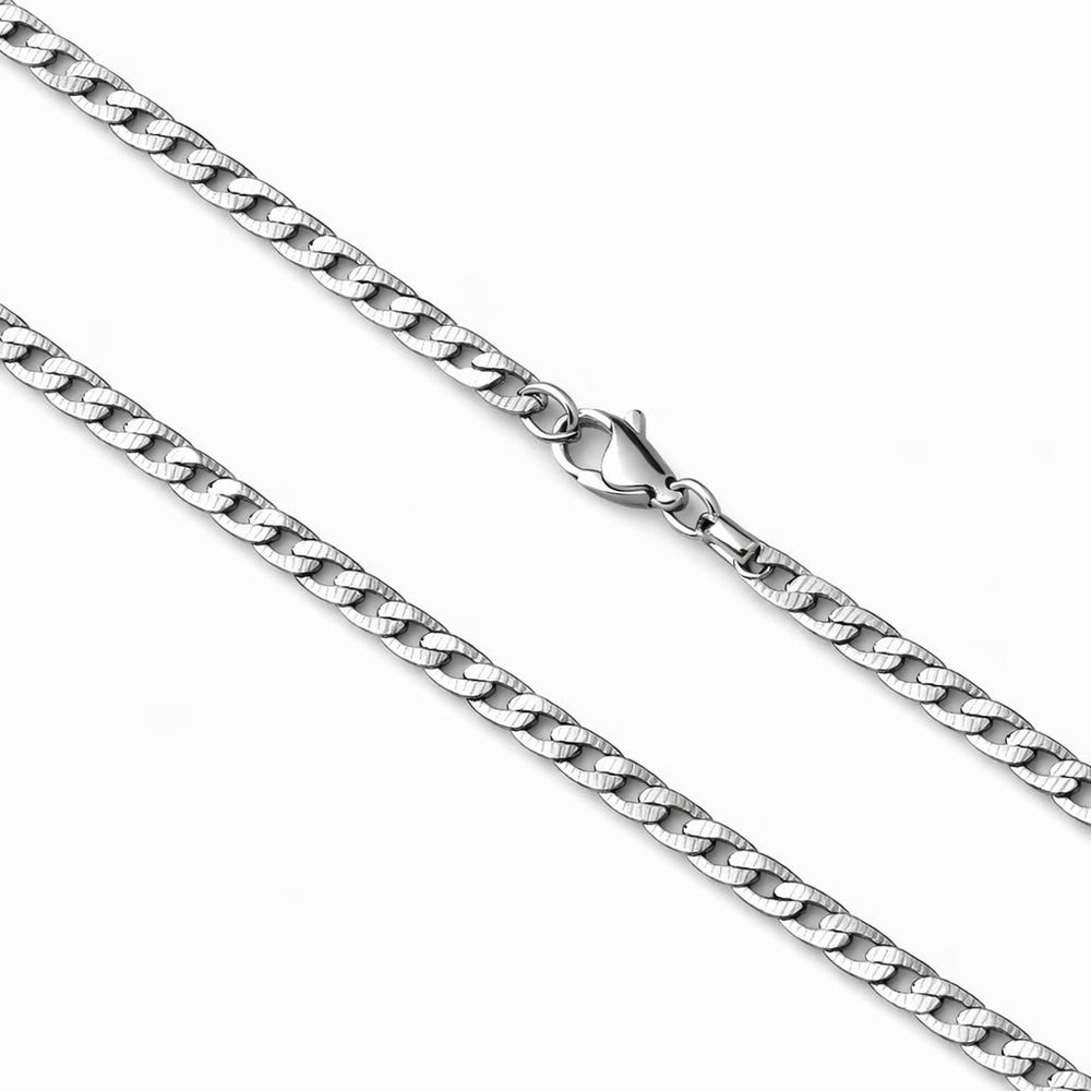 Corrente Grumet Riscada Aço Inoxidável - 000000017... - RC JOIAS BY RUDI