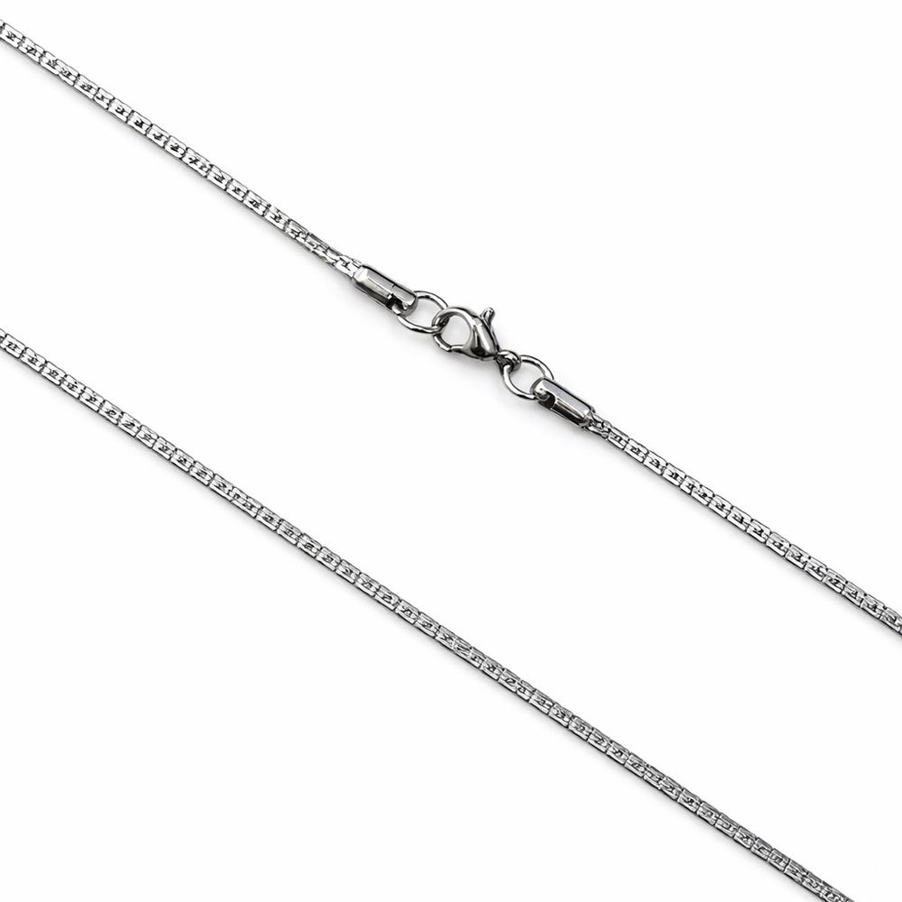 Corrente Cartier Estampada Fecho Lagosta Aço Inoxi... - RC JOIAS BY RUDI