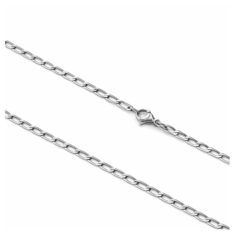 Corrente Grumet Alongada Fecho Lagosta Aço Inoxidá... - RC JOIAS BY RUDI