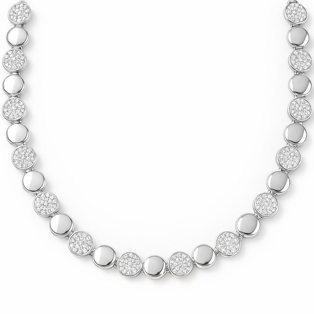 Colar Matrix Tenns Redondo Banhado a Prata 925 - 0... - RC JOIAS BY RUDI