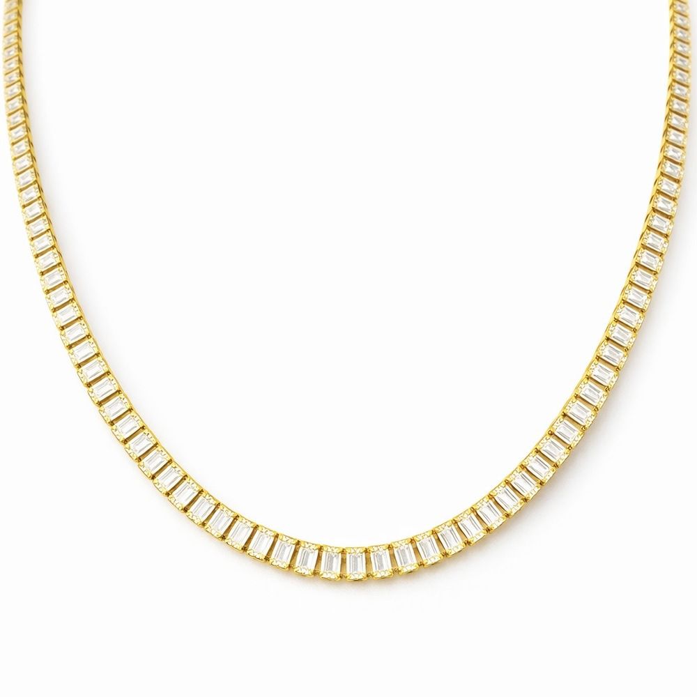 Colar Riviera Zircônia Banhado A Ouro 18K - 000000... - RC JOIAS BY RUDI