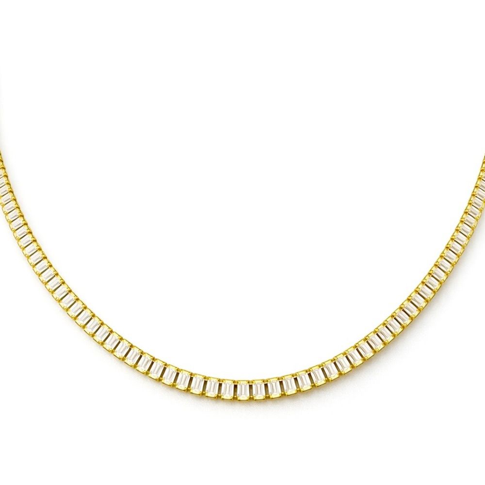 Colar Riviera Zircônia Banhado A Ouro 18K - 000000... - RC JOIAS BY RUDI