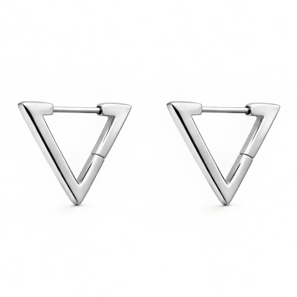 Brinco Triángulo Geométrico Aço Inoxidável - 00000... - RC JOIAS BY RUDI