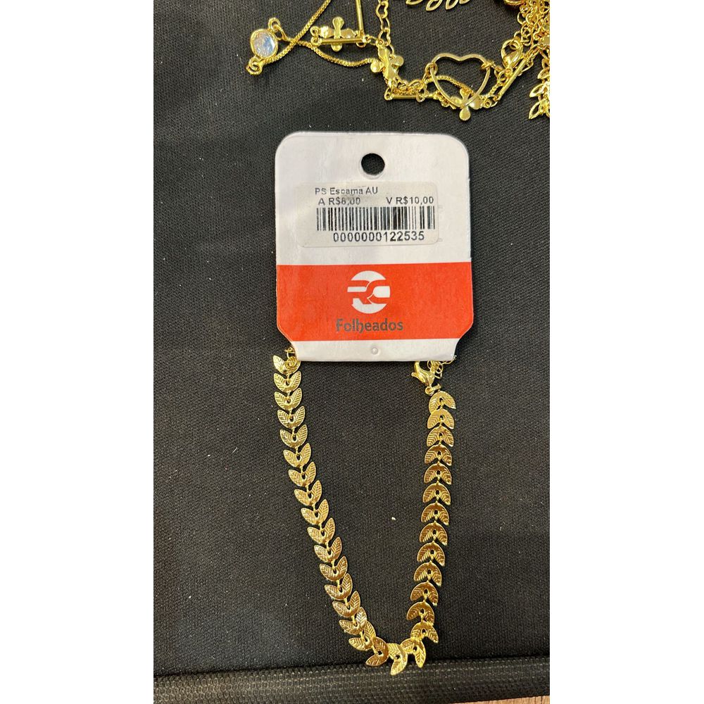 Pulseira Escama Banhado A Ouro 18K - 0000000122535 - RC JOIAS BY RUDI