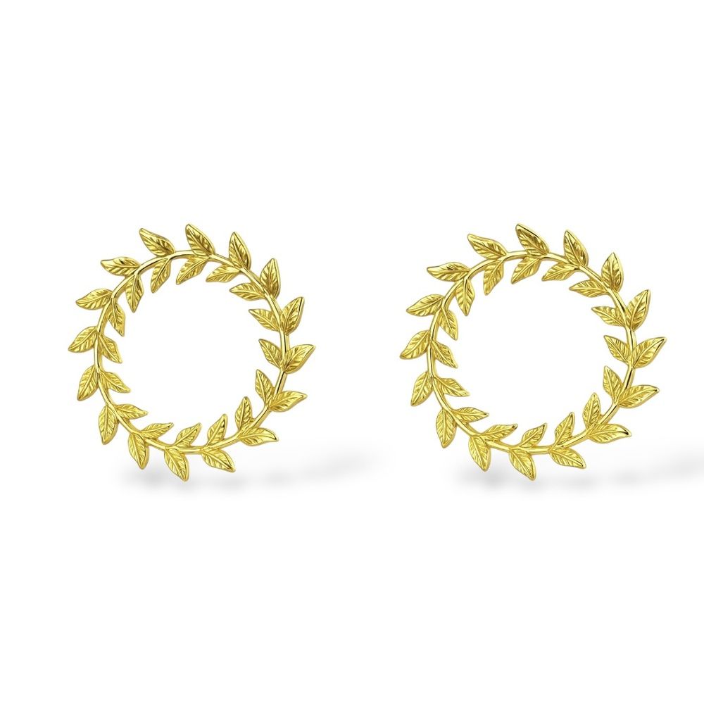 Brinco Ramo Banhado a Ouro 18K - 0000000111164 - RC JOIAS BY RUDI