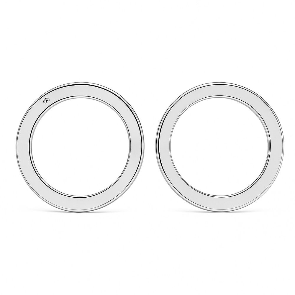 Brinco Arco Vazado Banhado A Prata 925 - 000000012... - RC JOIAS BY RUDI