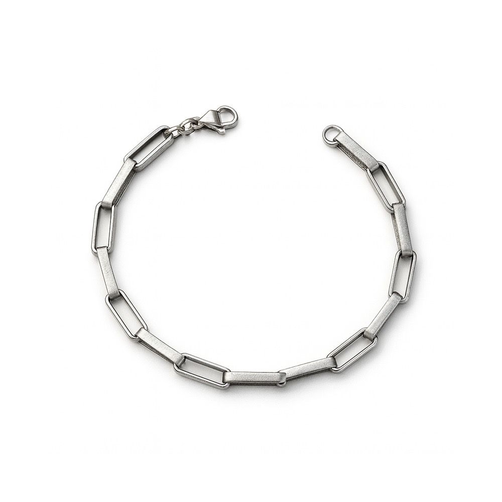 Pulseira Tijolinho Alongada Aço Inoxidável - 00000... - RC JOIAS BY RUDI