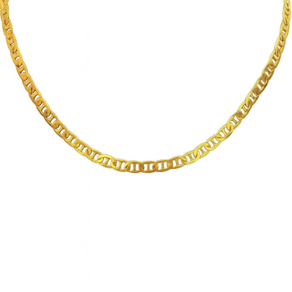 Colar Piastrine Banhado A Ouro 18K - 0000000091558 - RC JOIAS BY RUDI