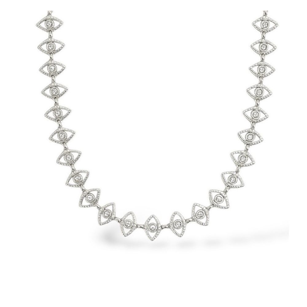 Colar Terceiro Olho Banhado A Prata 925 - 00000001... - RC JOIAS BY RUDI