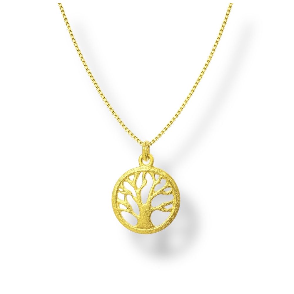 Colar Árvore Da Vida Banhado A Ouro 18K - 00000001... - RC JOIAS BY RUDI