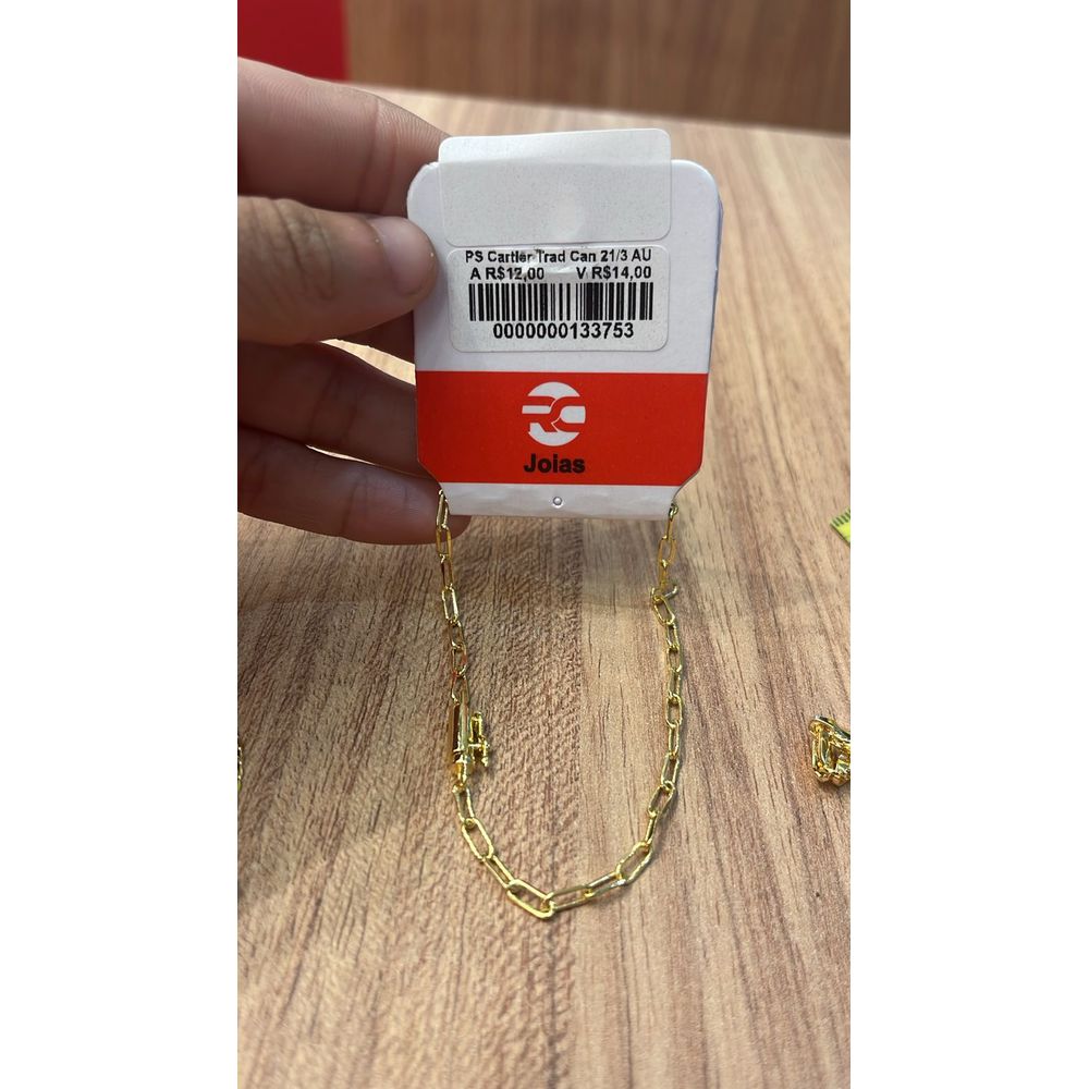 Pulseira Cartier Tradicional Fecho Canhão Banhado ... - RC JOIAS BY RUDI