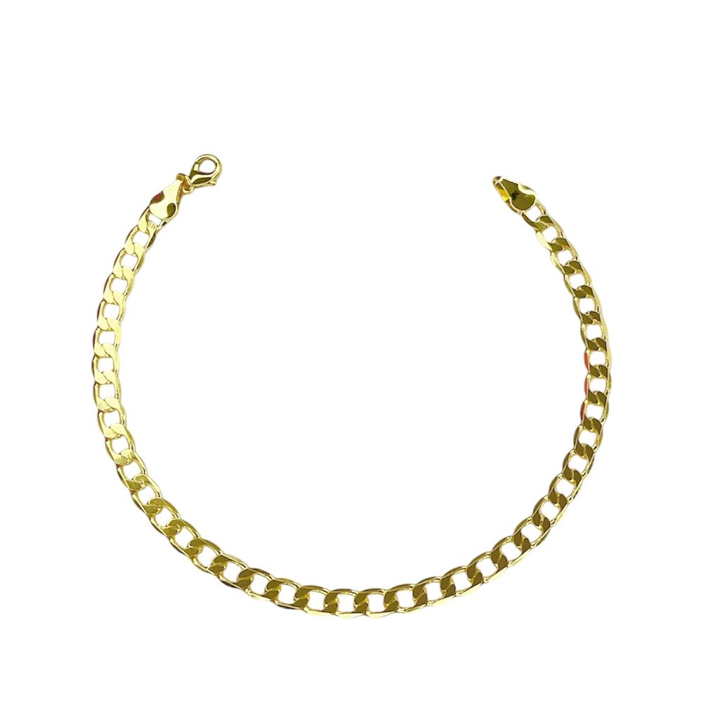 Pulseira Grumet Chapada Fecho Lagosta Banhado A Ou... - RC JOIAS BY RUDI