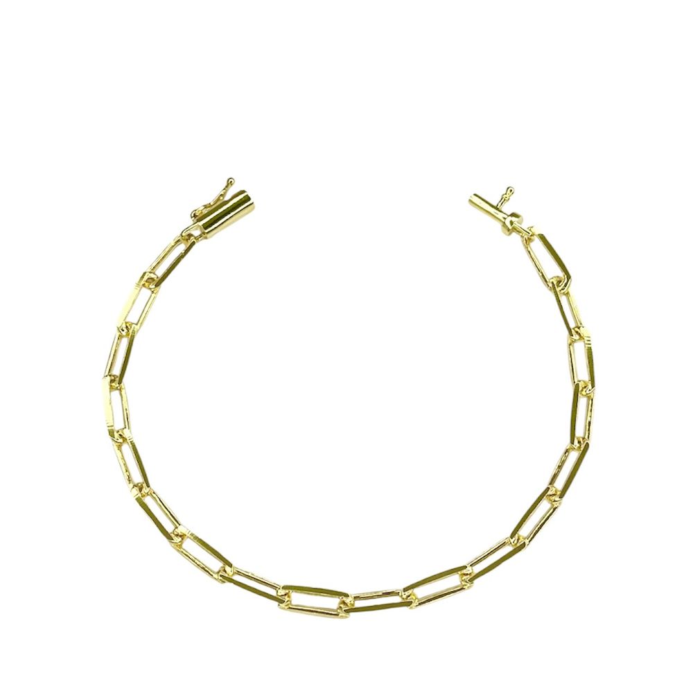 Pulseira Cartier Alongada Fecho Canhão Banhado A O... - RC JOIAS BY RUDI