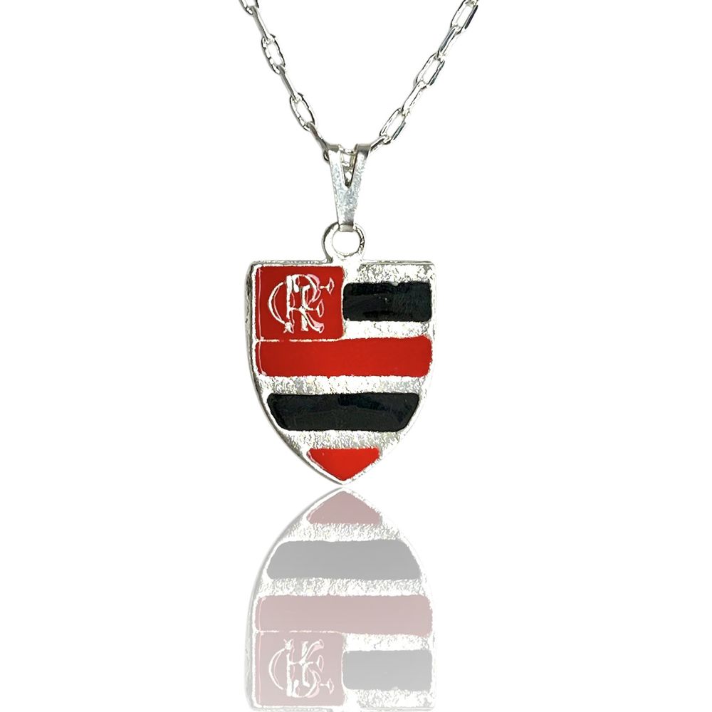 Pingente Flamengo Banhado A Prata 925 - 0000000119... - RC JOIAS BY RUDI
