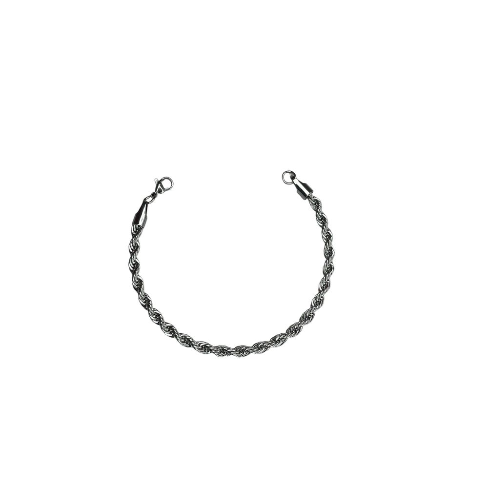 Pulseira Cordão Baiano Aço Inoxidável - 000000010... - RC JOIAS BY RUDI