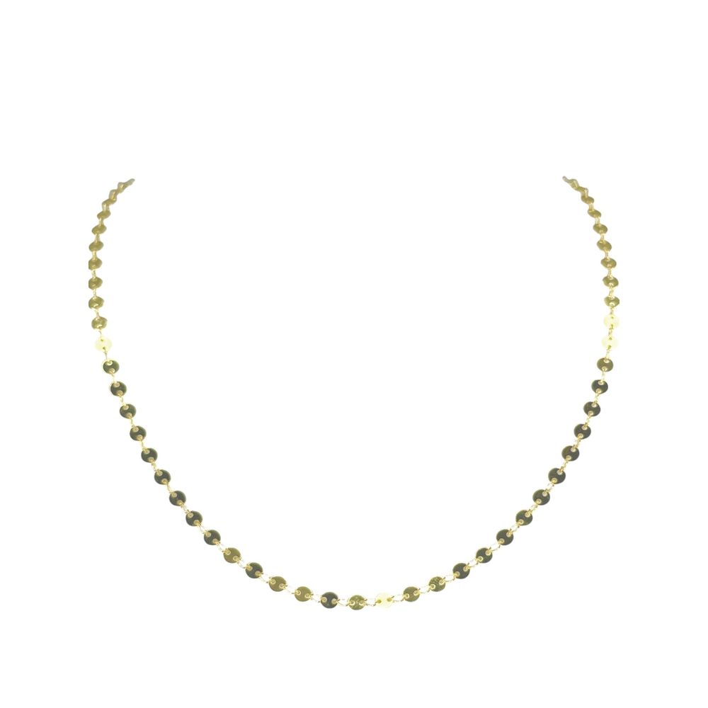Colar Medalha Contínuo Banhado A Ouro 18K - 000000... - RC JOIAS BY RUDI