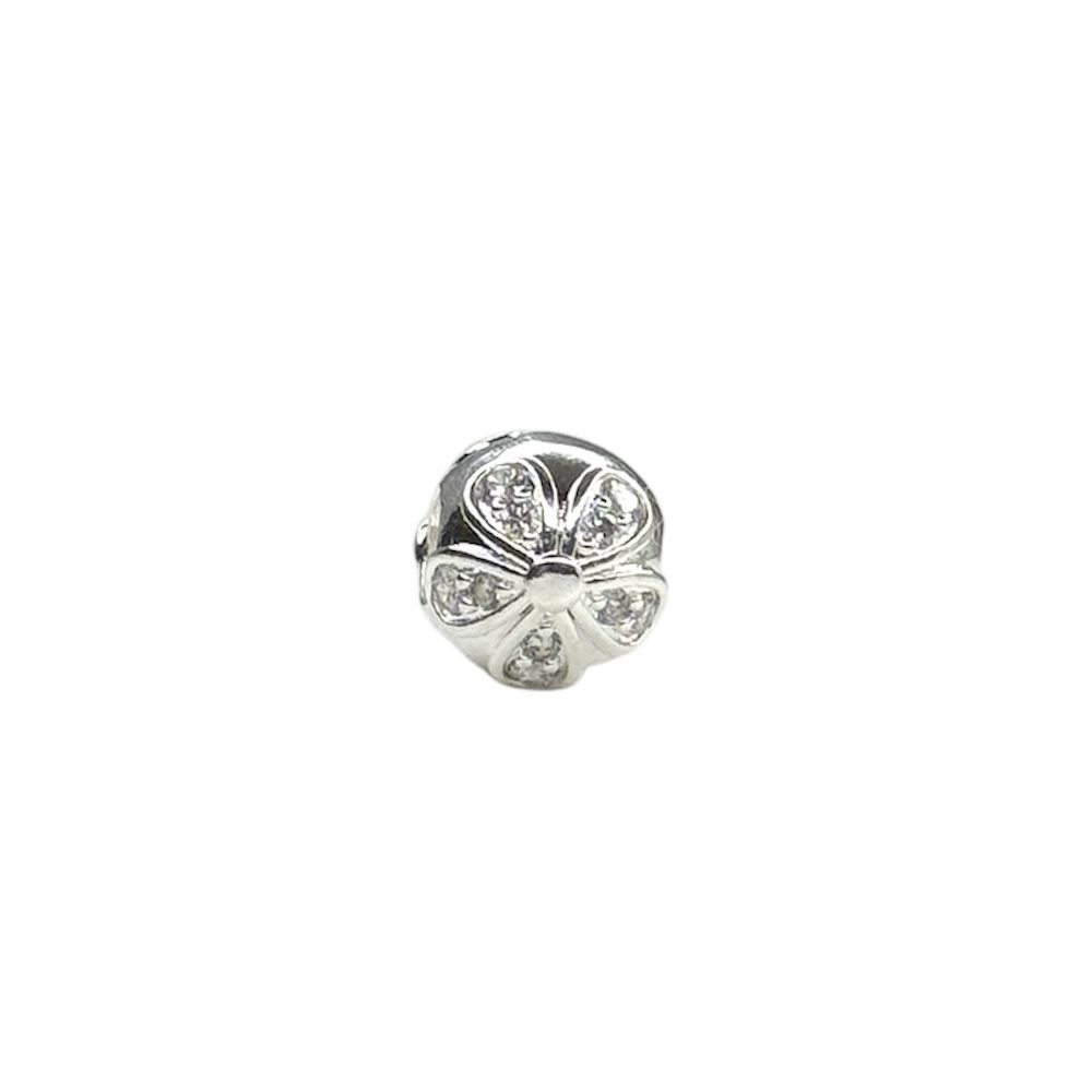 Pingente Berloque Flor Cristal Zircônia Banhado A ... - RC JOIAS BY RUDI