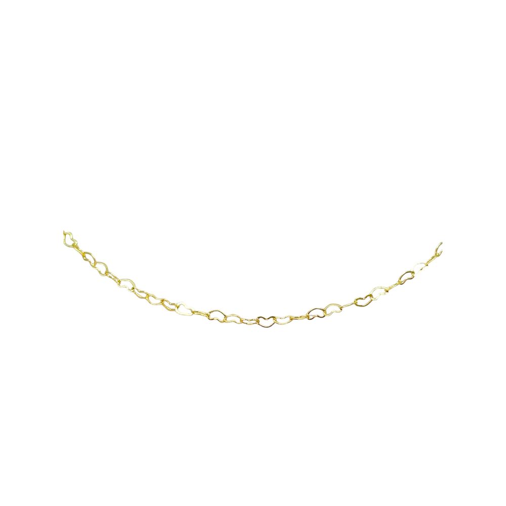 Colar Elo Coração vazado Banhado A Ouro 18K - 0000... - RC JOIAS BY RUDI