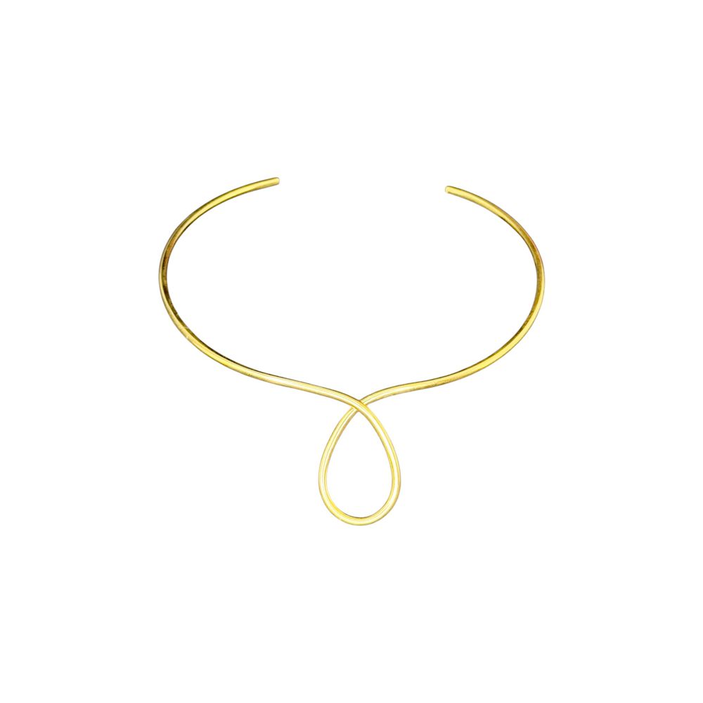 Colar Gargantilha Gota Banhado A Ouro 18K - 00000... - RC JOIAS BY RUDI