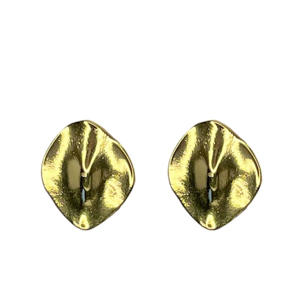 Brinco Chapa Orgânica Banhado A Ouro 18K - 0000000... - RC JOIAS BY RUDI
