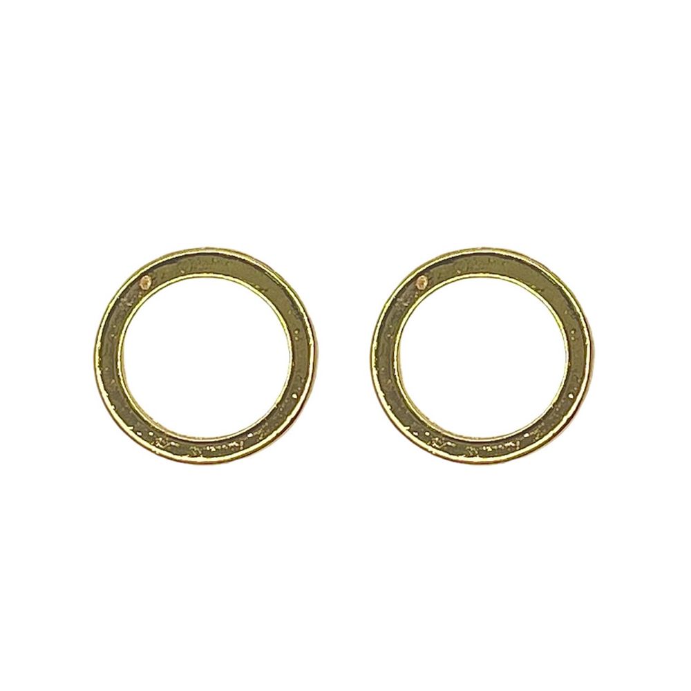 Brinco Arco Vazado Banhado A Ouro 18K - 0000000111... - RC JOIAS BY RUDI