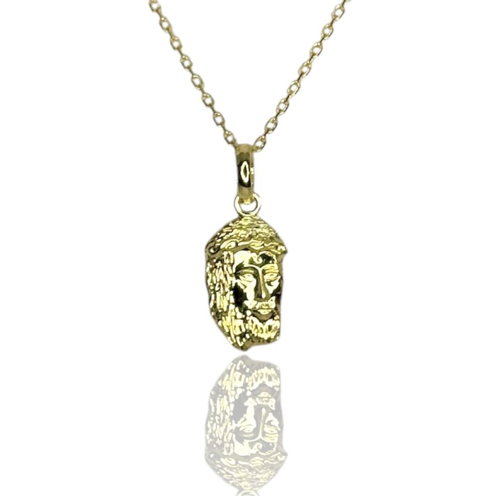 Pingente Face Cristo Banhado A Ouro 18K - 00000001... - RC JOIAS BY RUDI