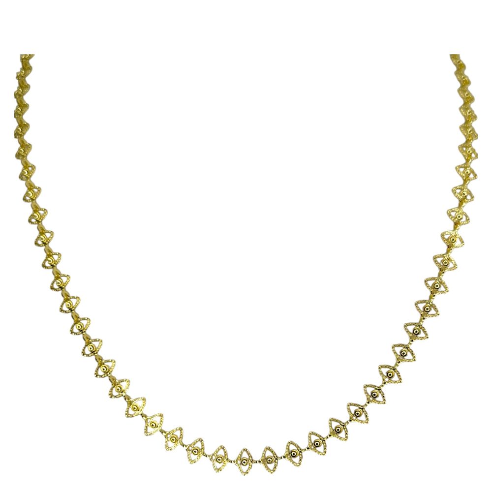Colar Terceiro Olho Banhado A Ouro 18K - 000000012... - RC JOIAS BY RUDI