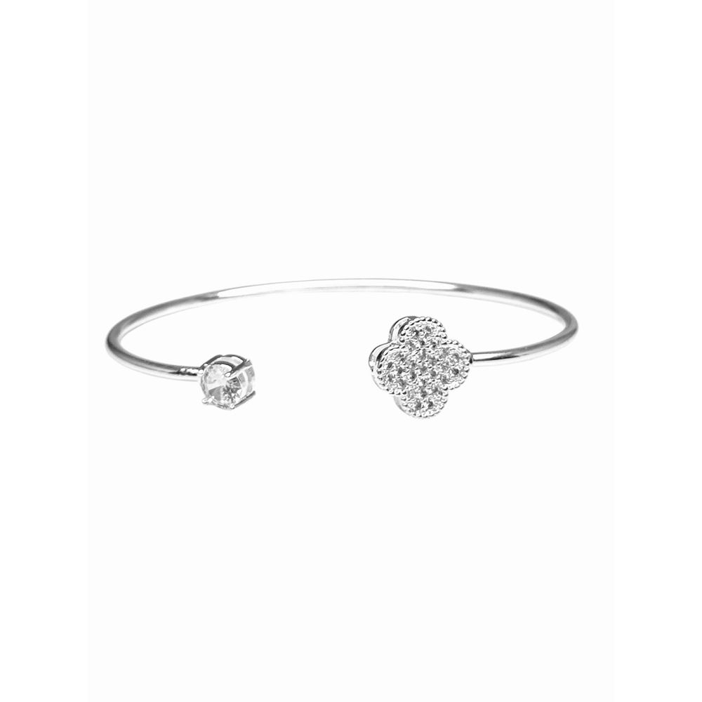 Pulseira Bracelete Trevo Banhado A Prata 925 - 000... - RC JOIAS BY RUDI