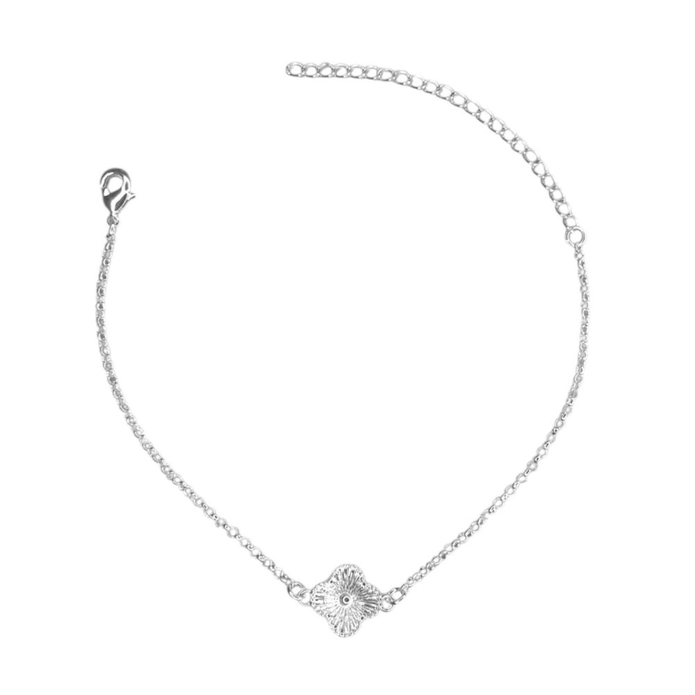 Pulseira Trevo Dour Meio Banhado A Prata 925 - 000... - RC JOIAS BY RUDI