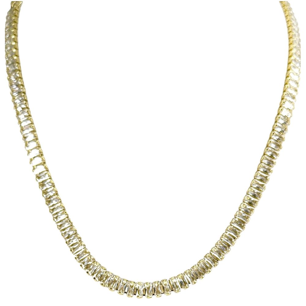 Colar Riviera Zircônia Banhado A Ouro 18K - 000000... - RC JOIAS BY RUDI