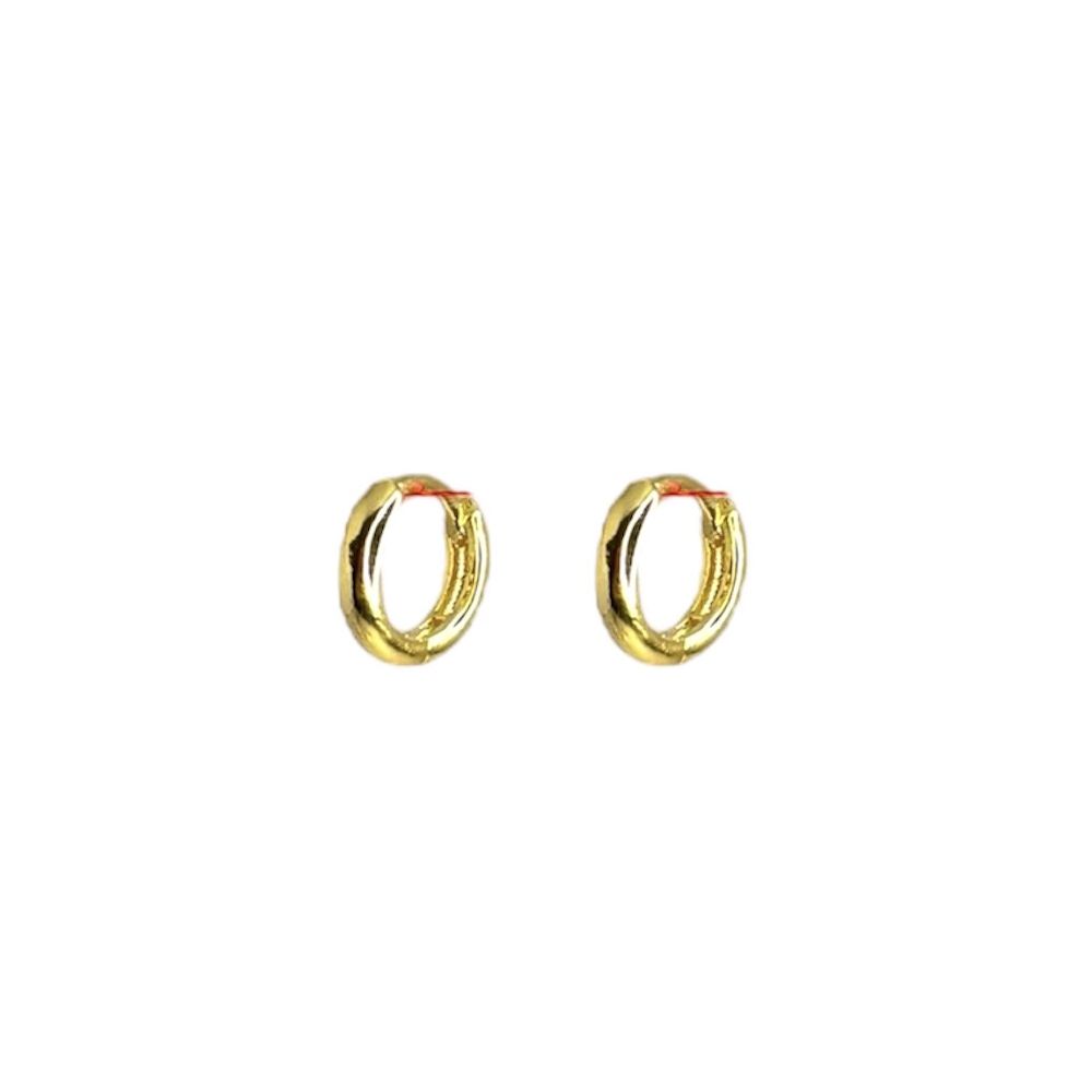 Brinco Argola Lisa Banhado A Ouro 18K - 0000000131... - RC JOIAS BY RUDI