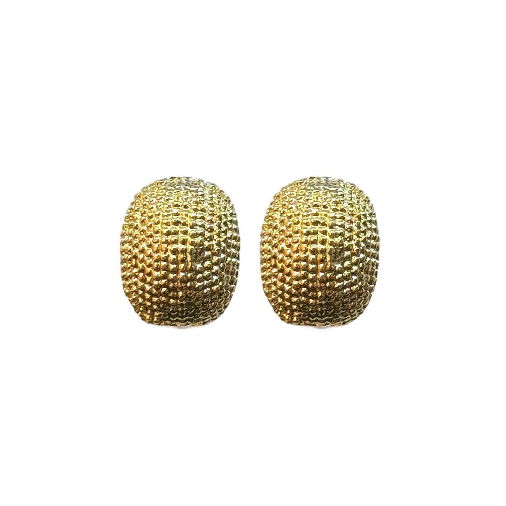 Brinco Meia Argola Gloss Banhado A Ouro 18K - 0000... - RC JOIAS BY RUDI