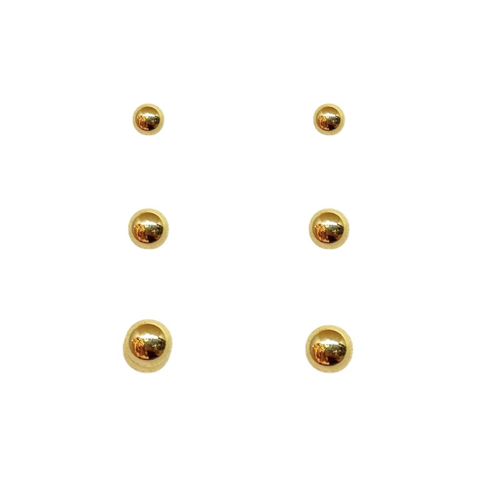 Brinco Strass Cristal Banhado A Ouro 18K - 0000000... - RC JOIAS BY RUDI