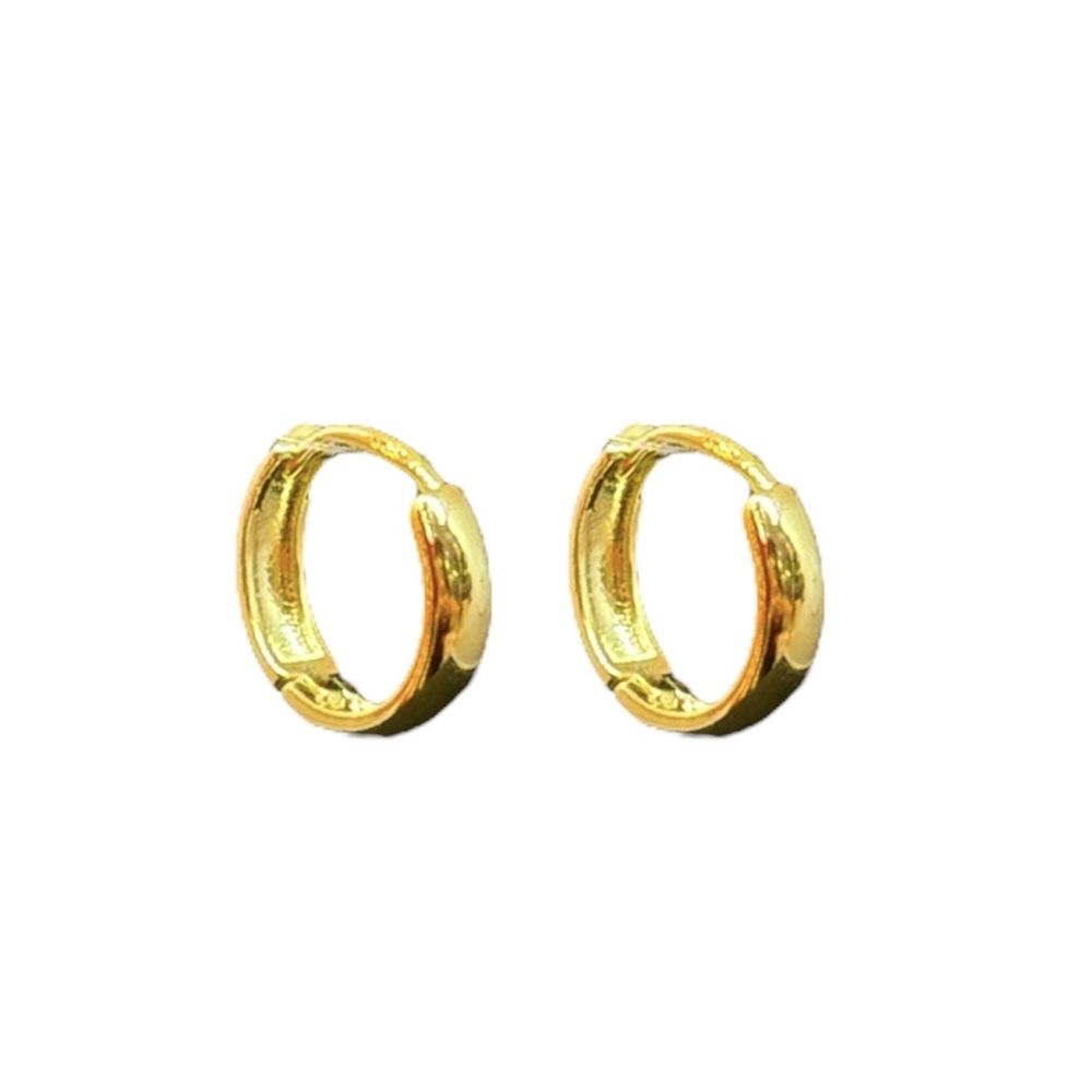 Brinco Argola Click Banhado A Ouro 18K - 000000011... - RC JOIAS BY RUDI