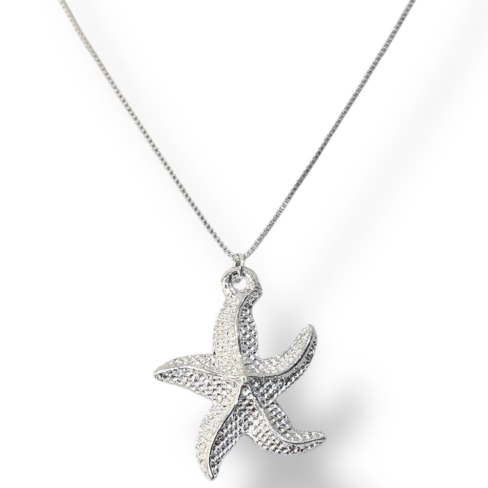 Colar Estrela do Mar Banhado A Prata 925 - 000000... - RC JOIAS BY RUDI