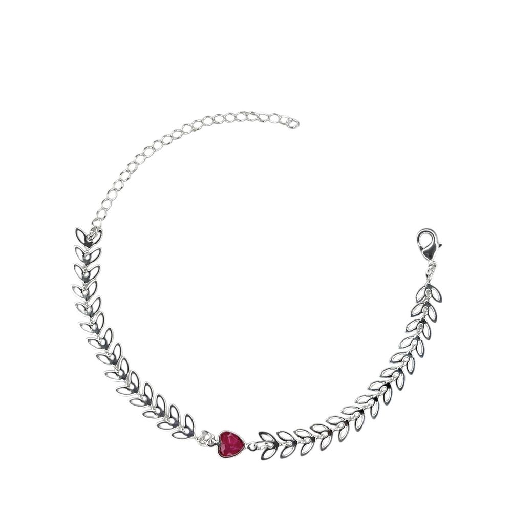 Pulseira Escama Cor Rosa Meio Banhado A Prata 925 ... - RC JOIAS BY RUDI