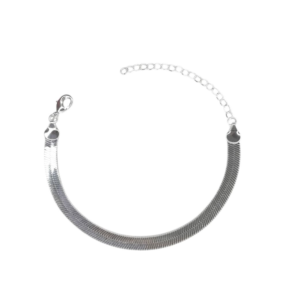 Pulseira Laminada 6 Milímetros Banhado A Prata 925... - RC JOIAS BY RUDI