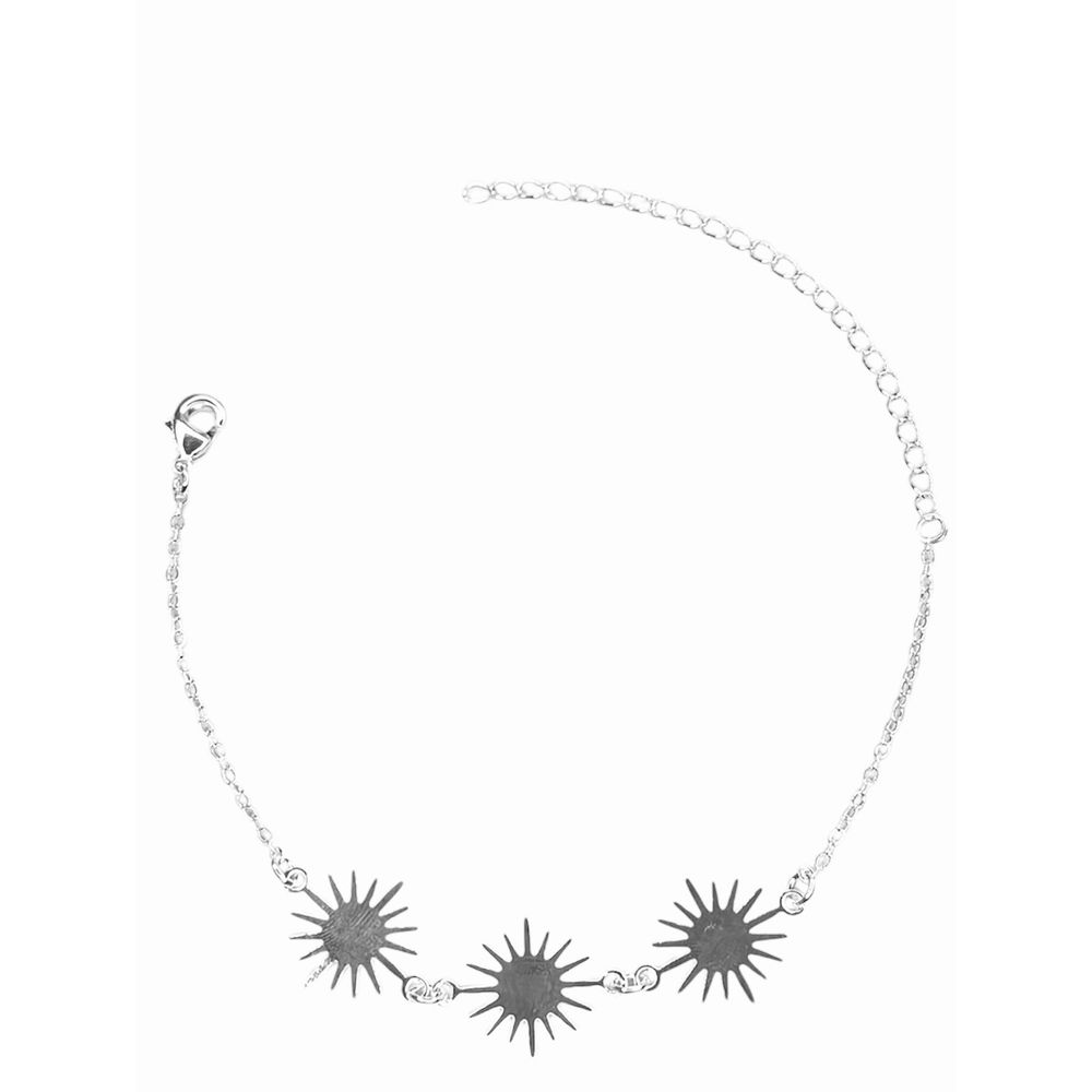 Pulseira Três Sol Chapada Banhado A Prata 925 - 00... - RC JOIAS BY RUDI