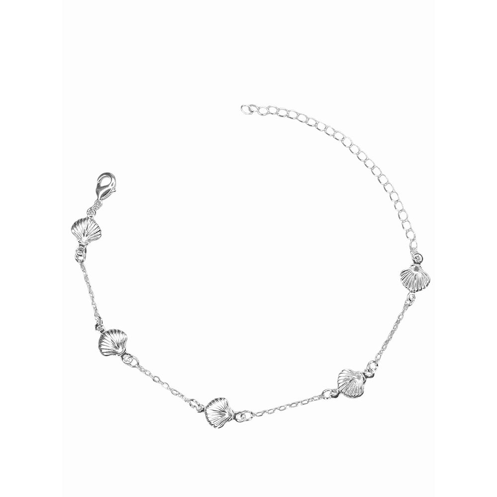 Pulseira Cinco Concha Espaçada Abaulada Banhado A ... - RC JOIAS BY RUDI