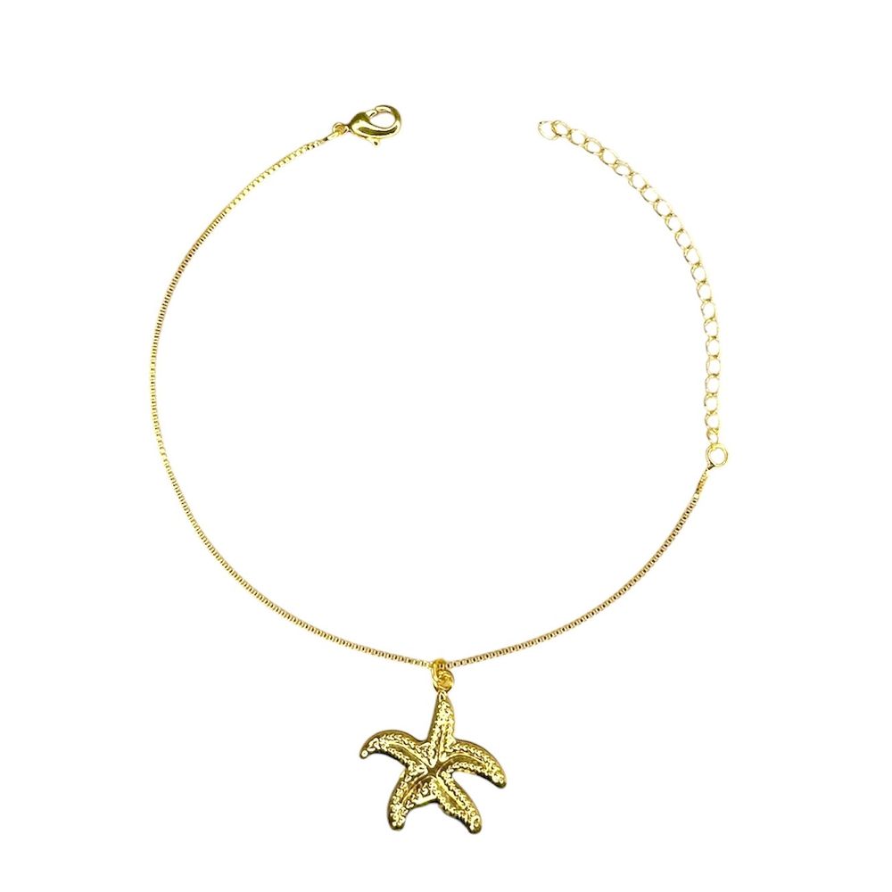 Pulseira Veneziana Estrela Do Mar Banhado A Ouro 1... - RC JOIAS BY RUDI