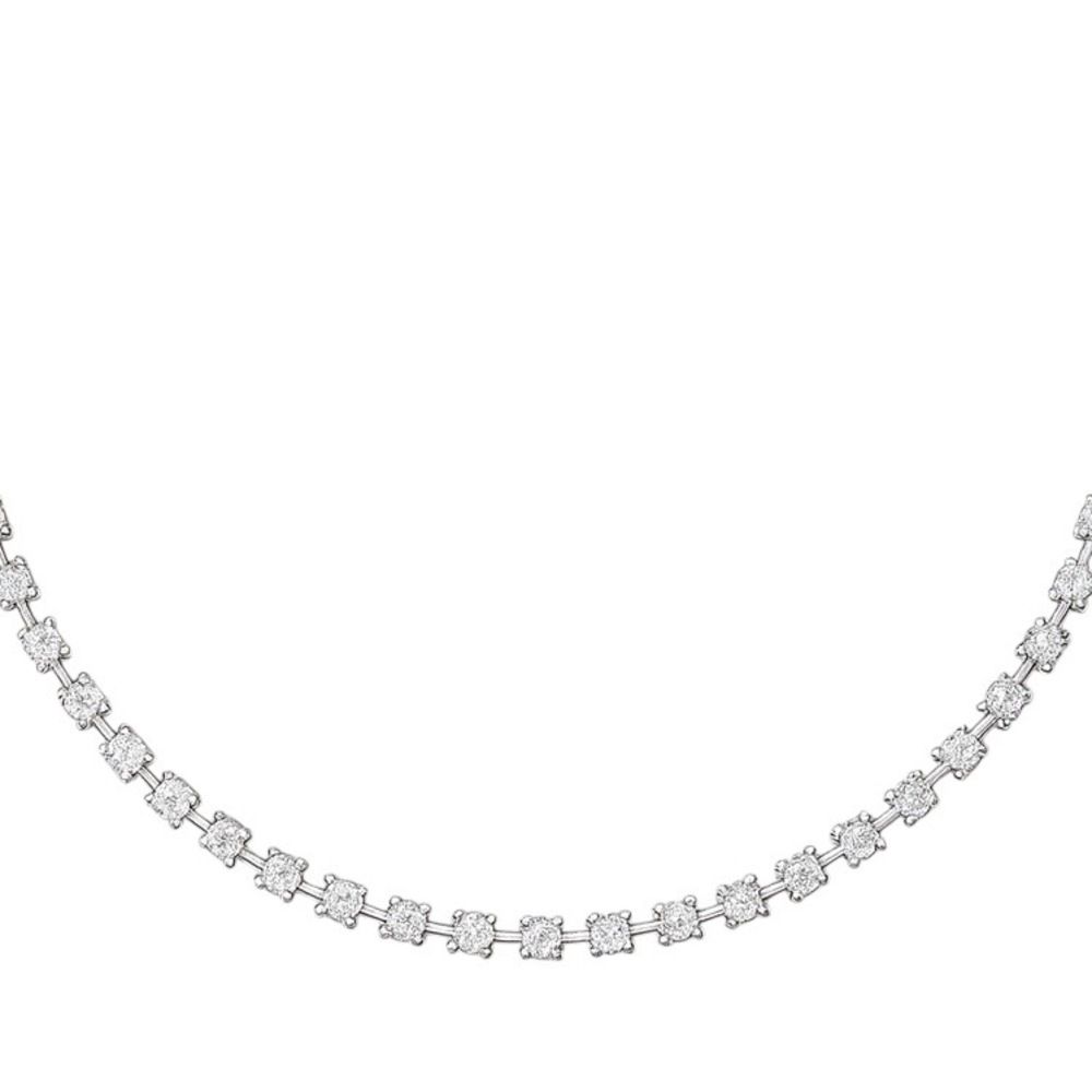 Colar Riviera Cristal Banhado A Prata 925 - 000000... - RC JOIAS BY RUDI