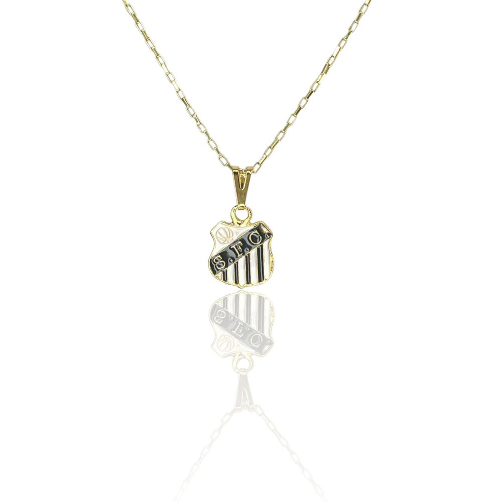 Pingente Santos Futebol Banhado A Ouro 18K - 00000... - RC JOIAS BY RUDI