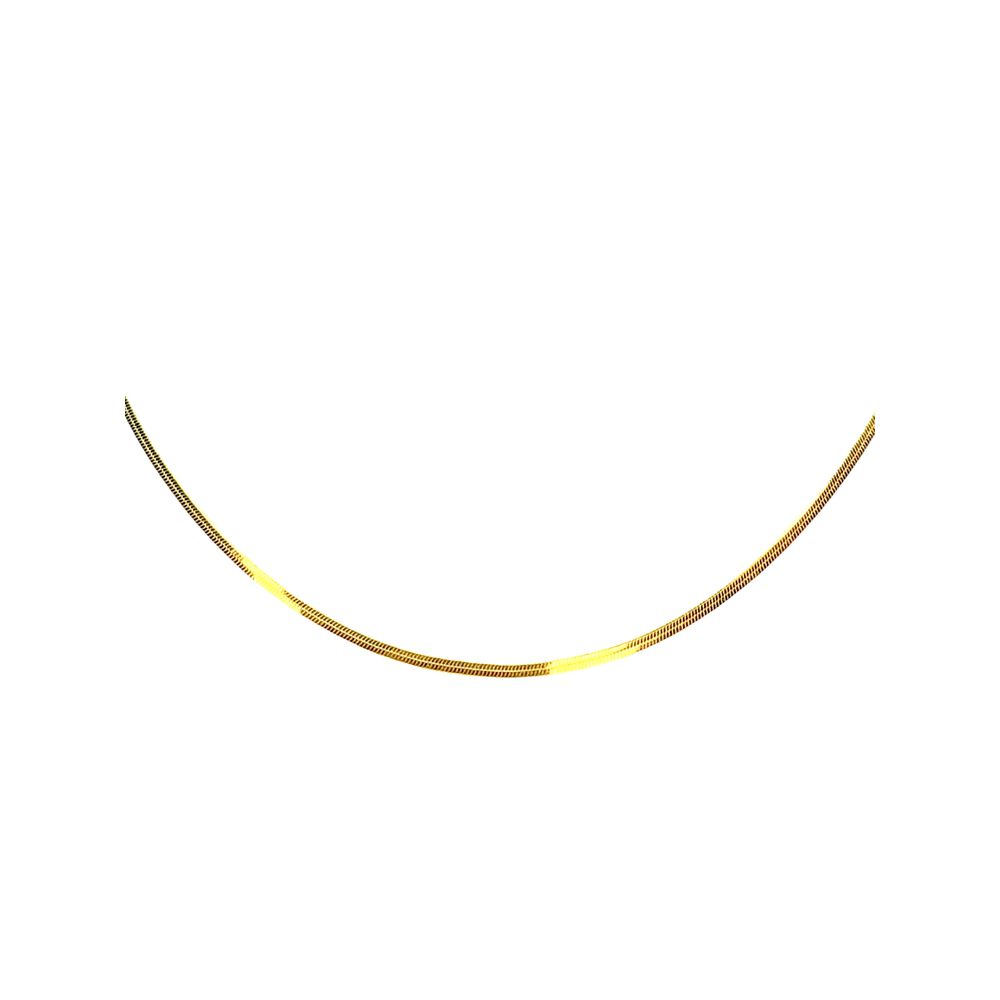 Colar Laminada Banhado A Ouro 18k - 0000000077668 - RC JOIAS BY RUDI
