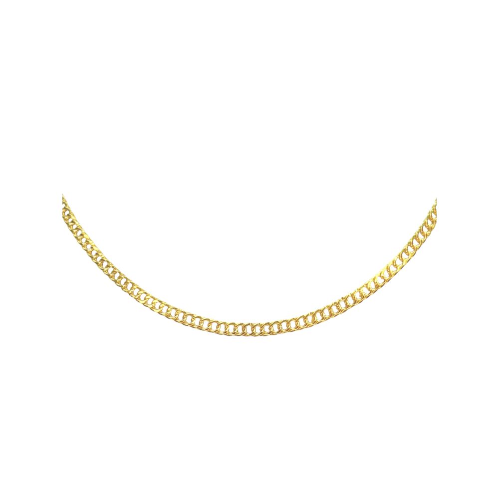 Colar Grumet Dupla Banhado A Ouro 18K - 0000000768... - RC JOIAS BY RUDI