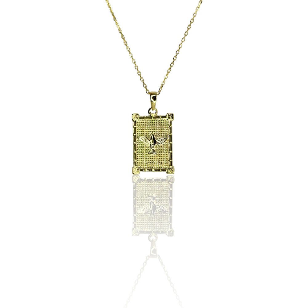 Pingente Espírito Santo Moldura Banhado A Ouro 18K... - RC JOIAS BY RUDI