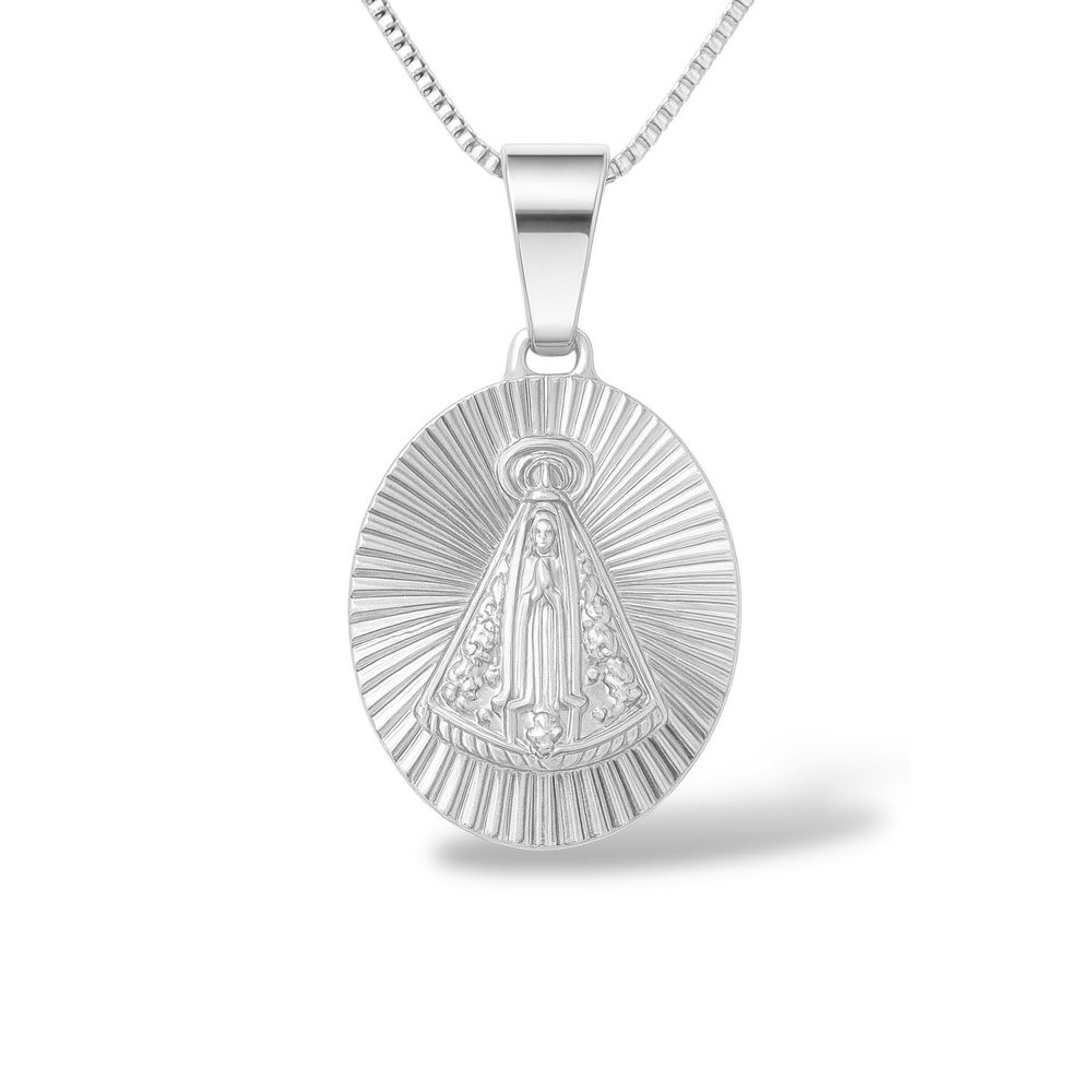 Pingente Nossa Senhora Nimbus Banhado A Prata 925 ... - RC JOIAS BY RUDI