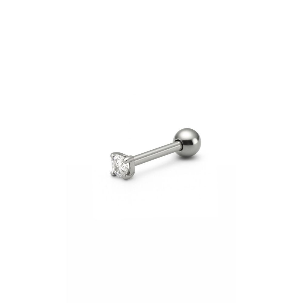Piercing Tragus Ponto De Luz Aço Inoxidável - 000... - RC JOIAS BY RUDI